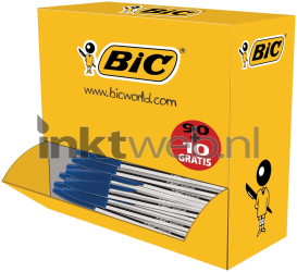 BIC balpen Cristal Medium voordeelpak 90 + 10 gratis blauw Combined box and product