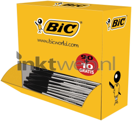BIC balpen Cristal Medium voordeelpak 90 + 10 gratis zwart Combined box and product