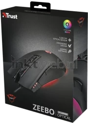 Trust GXT121 Zeebo Gaming muis Front box