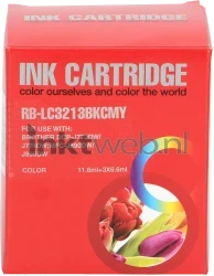 Huismerk Brother LC-3213 4-Pack zwart en kleur Front box