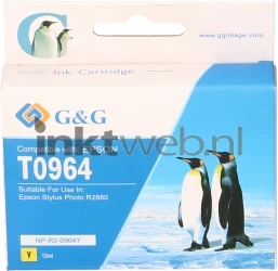 Huismerk Epson T0964 geel Front box