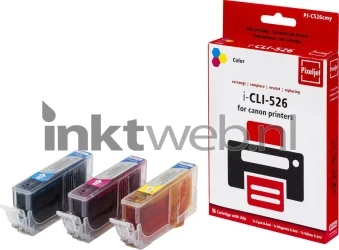 Huismerk Canon CLI-526CMY kleur Combined box and product