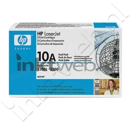 HP 10A (Dual pack) zwart Front box