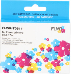 FLWR Epson T0611 zwart Front box