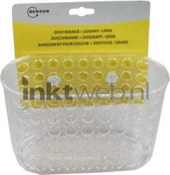 Benson Douchebakje met Zuignappen 17,5 x 8 x 12cm transparant Product only