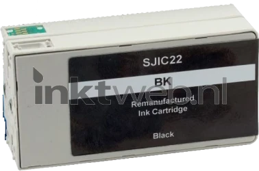 Huismerk Epson SJIC22PBK zwart Product only