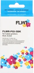 FLWR Canon PGI-5BK zwart Front box