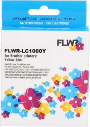 FLWR Brother LC-970Y / LC-1000Y geel FLWR-20513