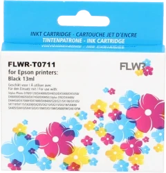 FLWR Epson T0711 zwart Front box