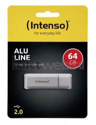 Intenso Alu Line USB stick 64GB zilver Front box