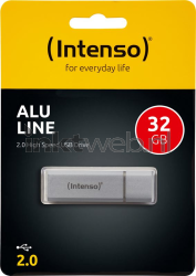 Intenso Alu Line USB stick 32GB zilver Front box