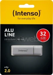 Intenso Alu Line USB stick 32GB zilver Front box