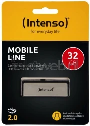 Intenso Mobile Line USB-stick 32GB zilver Front box