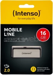 Intenso Mobile Line USB-stick 16GB zilver Front box