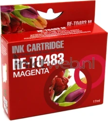 Huismerk Epson T0483 magenta Front box