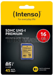 Intenso SDHC-kaart UHS-I Premium 16GB Front box