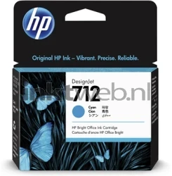 HP 712 cyaan Front box