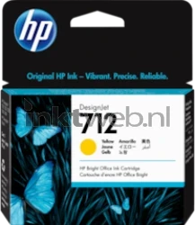 HP 712 geel Front box