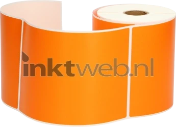 FLWR Zebra  verzendetiketten 102 mm x 150 mm  oranje Product only