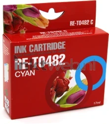 Huismerk Epson T0482 cyaan Front box