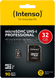 Intenso Micro SDHC kaart UHS-I 32GB Front box