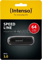 Intenso Speed Line USB flash drive 64GB zwart Front box