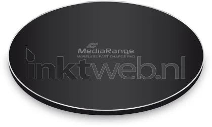 MediaRange Draadloze snellaadpad voor smartphones zwart Product only