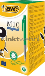 BIC Balpen Clic M10 Multipack groen Front box