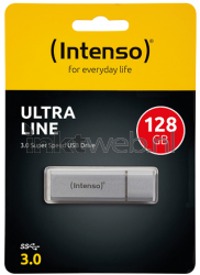 Intenso Ultra Line USB Drive 128GB zilver Front box
