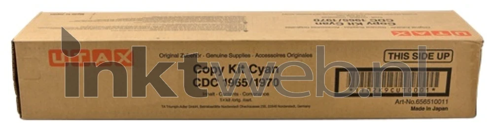 Utax CD1965/CD1970 Toner cyaan Front box