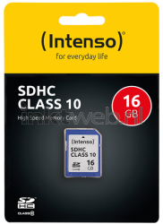 Intenso SDHC-kaart Class 10 16GB Front box