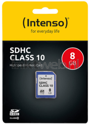 Intenso SDHC-kaart Class 10 8GB Front box