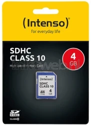 Intenso SDHC-kaart Class 10 4GB Front box