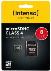 Intenso Micro SD Card 8GB Front box