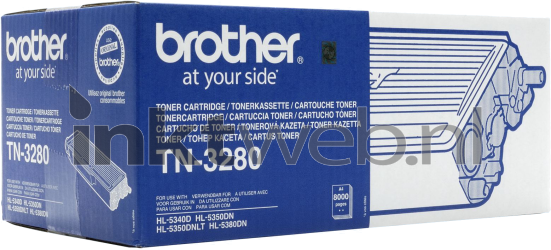 Brother TN-3280 zwart Front box