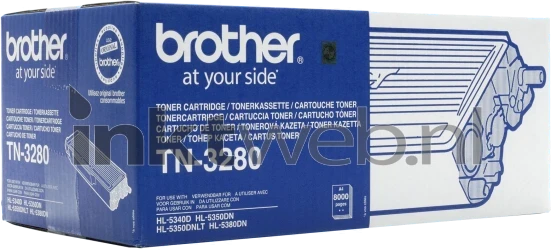 Brother TN-3280 zwart Front box