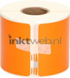 FLWR Dymo  99014 Adreslabel groot 101 mm x 54 mm  oranje Product only