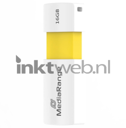MediaRange USB flash drive 16GB color edition geel Product only