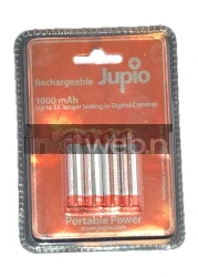 Jupio 1000 mAh AAA oplaadbare batterijen Front box