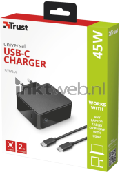 Trust USB-C lader 45W Front box
