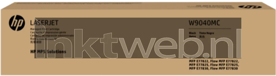 HP W9040MC zwart Front box