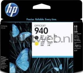 HP 940 printkop zwart en geel Front box