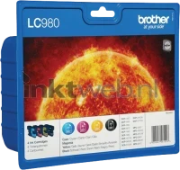Brother LC-980 Multipack (MHD 2022) zwart en kleur