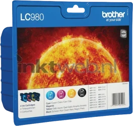 Brother LC-980 Multipack zwart en kleur Front box