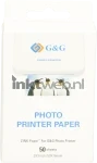 Huismerk G&G  Zink Plakbaar Instant Fotopapier (7.6 x 5cm) Glans  50 vellen