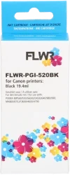 FLWR Canon PGI-520BK zwart Front box