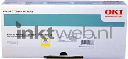 Oki 45396213 toner geel Front box