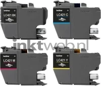 Brother LC-421 Multipack 4-pack (Opruiming oct-24) zwart en kleur