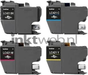 Brother LC-421 Multipack 4-pack zwart en kleur Product only