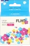 FLWR Dymo  99012 adreslabel 89 mm x 36 mm  roze